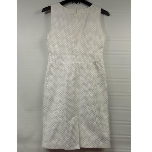 Liz Claiborne White Mid Length Dress Size 4 - Picture 7 of 10
